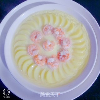 黄金蛋包虾的做法步骤：4