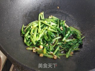 蒜蓉茼蒿的做法步骤：7