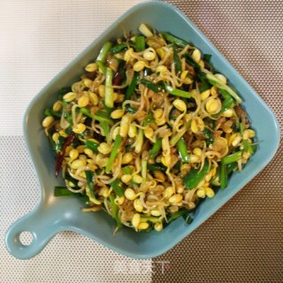 黄豆芽炒韭菜的做法步骤：7