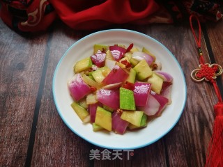 夏瓜炒洋葱的做法步骤：11