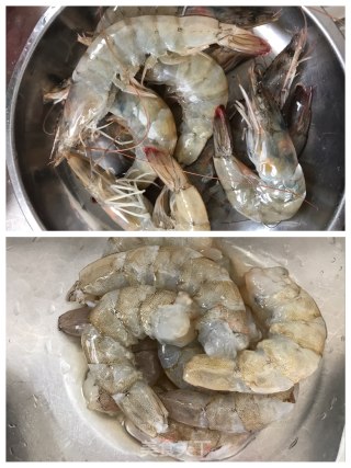 黄瓜炒虾仁的做法步骤：1