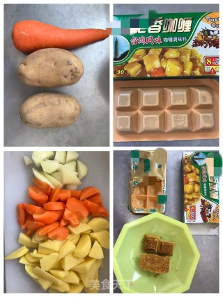 土豆咖喱鸡块的做法步骤：3