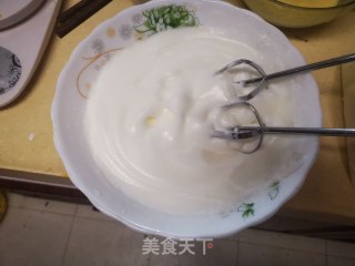 菠菜斑马纹酸奶蛋糕的做法步骤：9