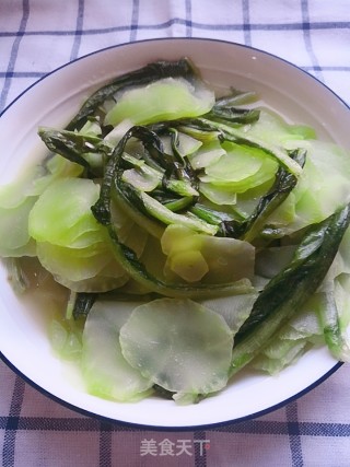 ＃快手营养餐＃清炒莴笋的做法步骤：6
