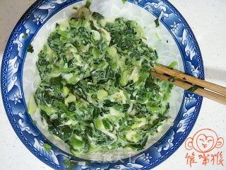 菠菜鸡蛋饼的做法步骤：4