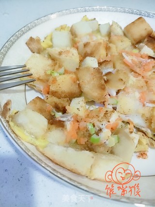 鸡蛋煎馒头的做法步骤：7