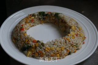 圣诞花环炒饭的做法步骤：11