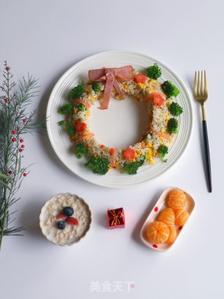 圣诞花环炒饭的做法步骤：13