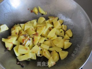 鲍鱼酱炖土豆的做法步骤：3