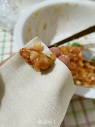 白菜肉馅馄饨的做法步骤：3