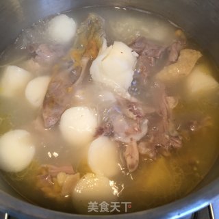 老鸭山药汤的做法步骤：5