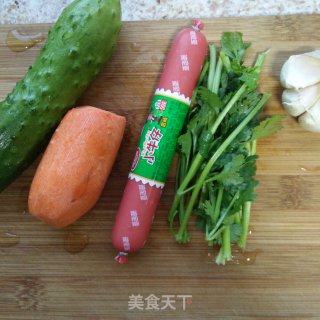 食蔬拌面的做法步骤：1