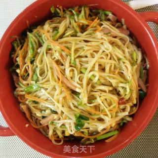 食蔬拌面的做法步骤：7