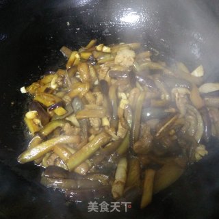 肉片炒茄条的做法步骤：5