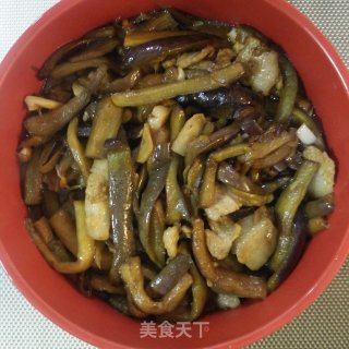 肉片炒茄条的做法步骤：7
