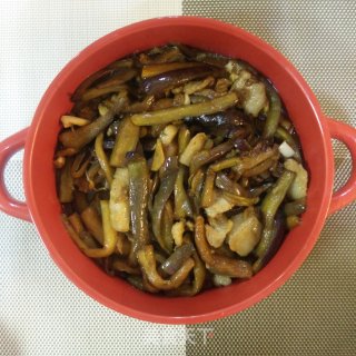 肉片炒茄条的做法步骤：8