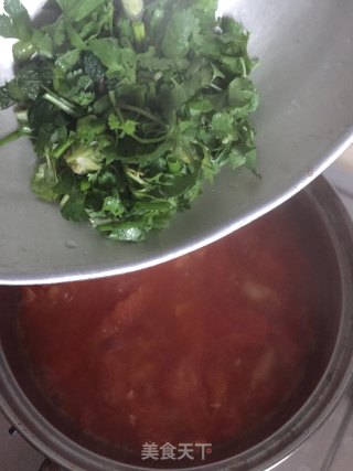 蕃茄鸡蛋手擀面的做法步骤：9