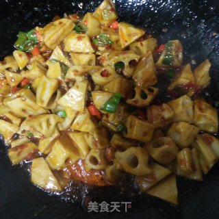 麻辣藕丁的做法步骤：6
