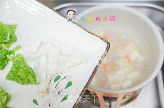 12个月以上豆腐肉丸汤的做法步骤：5