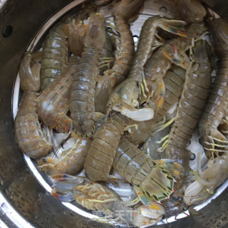 清蒸皮皮虾的做法步骤：2