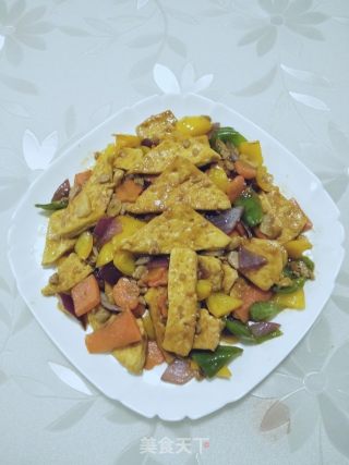 圣诞莱一烧豆腐的做法步骤：3