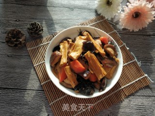 腐竹焖香菇的做法步骤：12