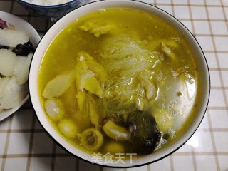 菌菇粉丝鸡汤的做法步骤：13