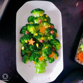 浇汁西蓝花的做法步骤：2