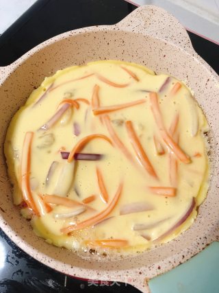 杂蔬早餐饼的做法步骤：6