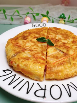 杂蔬早餐饼的做法步骤：8