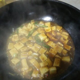 黄豆酱烧嫩豆腐的做法步骤：5