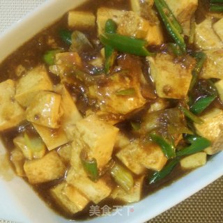 黄豆酱烧嫩豆腐的做法步骤：7