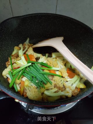 炒花菜的做法步骤：13