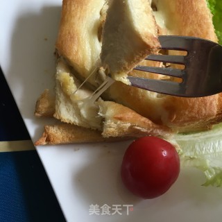 香蕉爆浆吐司的做法步骤：17