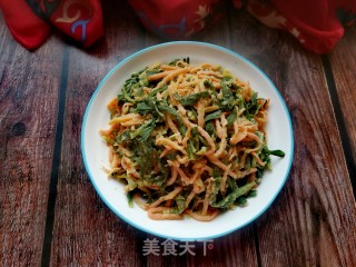 胡萝卜蒸面条菜的做法步骤：14