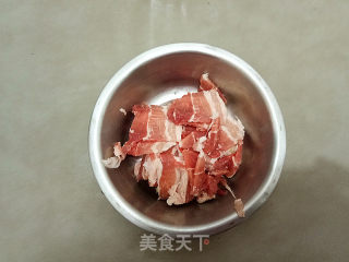 肉片炒儿菜的做法步骤：3