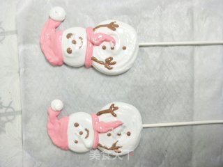 雪人棒棒蛋白糖的做法步骤：9