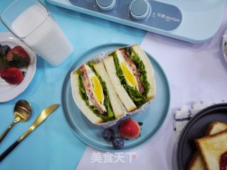 培根芝士三明治的做法步骤：5