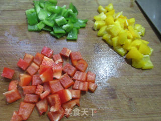 彩椒炒鸡胸肉的做法步骤：2