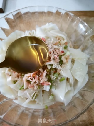 饺子皮版凉皮的做法步骤：9
