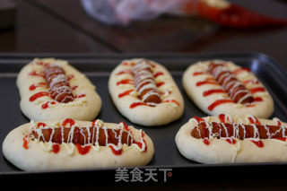烤肠面包的做法步骤：21