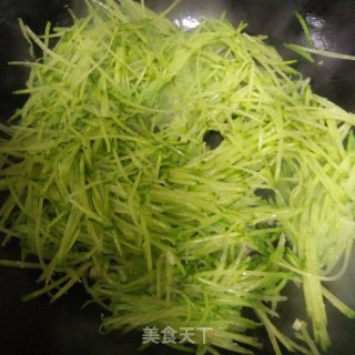 萝卜炒虾的做法步骤：3