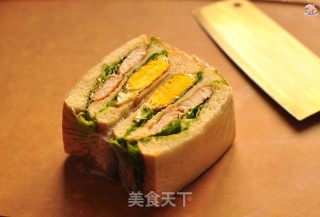 三明治的做法步骤：7
