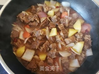 胡萝卜土豆炖牛腩的做法步骤：16
