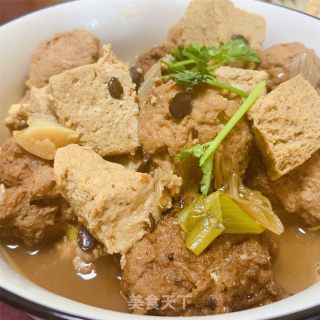 冻豆腐烩丸子的做法步骤：11