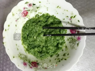 荠菜虾仁早餐饼的做法步骤：1