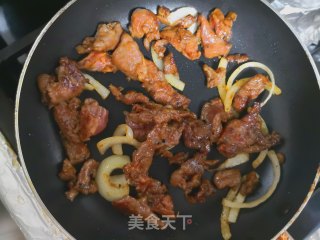 黑椒牛肉炒面的做法步骤：5