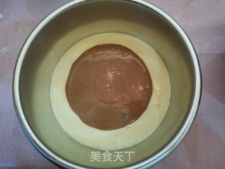 斑马花纹戚风蛋糕的做法步骤：16