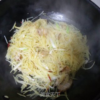 肉炒土豆丝的做法步骤：8