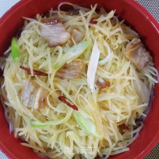 肉炒土豆丝的做法步骤：9